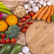 Many kinds of vegetables for a vegan diet